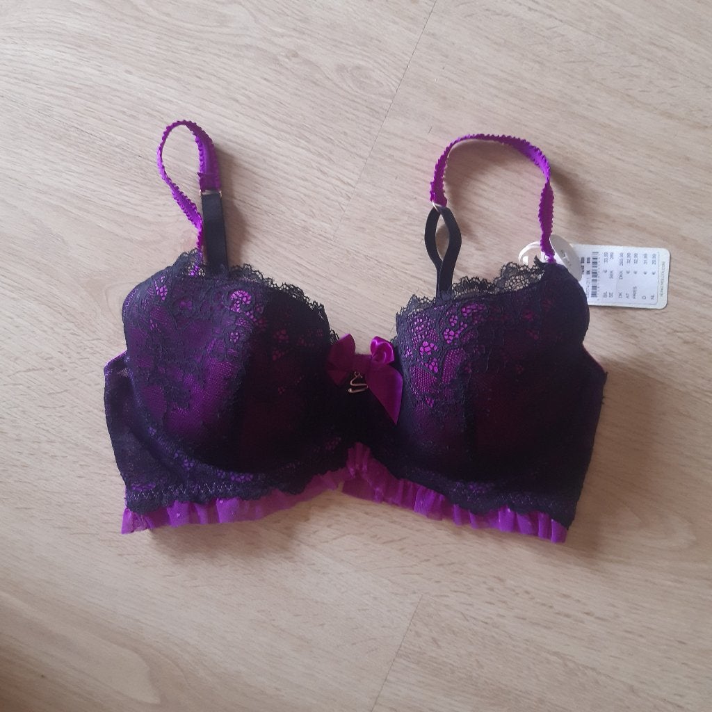Hunkemoller Sylvie lace bh maat 80D nieuw, Ophalen, Meerkleurig, BH
