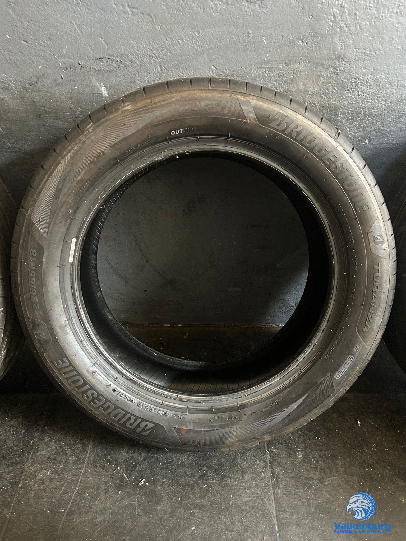 8mm! Zomerbanden 225/55R18 Bridgestone Turanza 6, 18 inch, Gebruikt, -, -