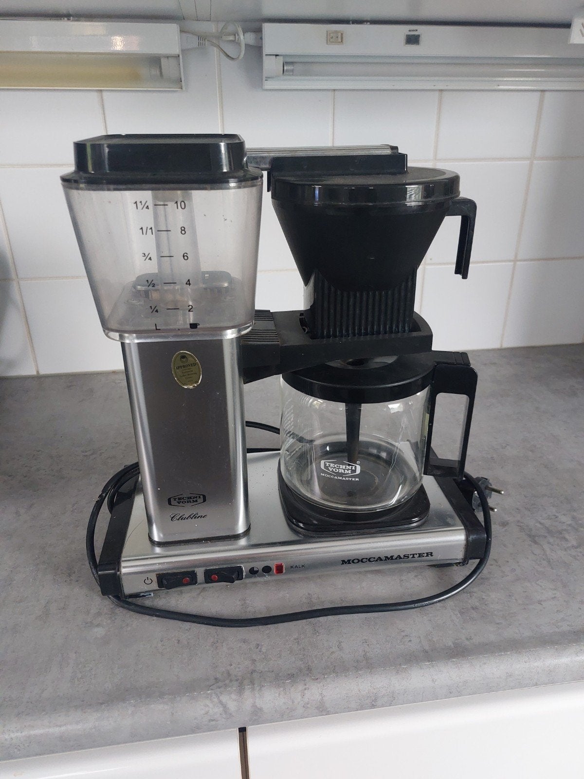 Douwe egberts moccamaster technivorm clubline, 4 tot 10 kopjes, Ophalen, Gebruikt, Koffiemachine