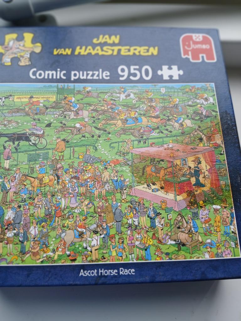 Jan van Haasteren Ascot paardenrace 950st, Ophalen, 500 t/m 1500 stukjes, Zo goed als nieuw, Legpuzzel