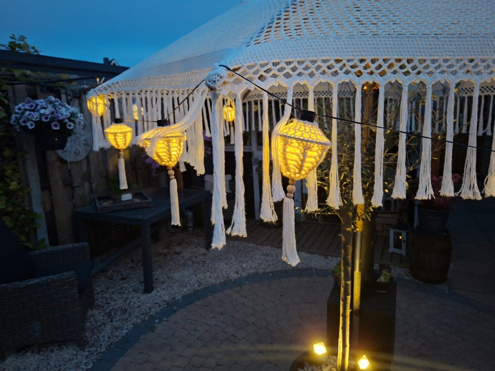 gehaakte boho lampjesslinger, Ophalen of Verzenden