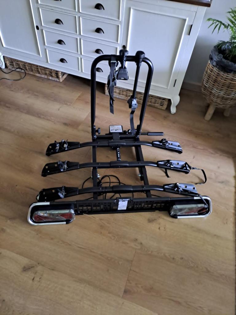 Fietsendrager Amber III - EUFAB, Auto diversen, Fietsendragers, Nieuw, Trekhaakdrager, 3 fietsen of meer, Elektrische fiets, Ophalen of Verzenden
