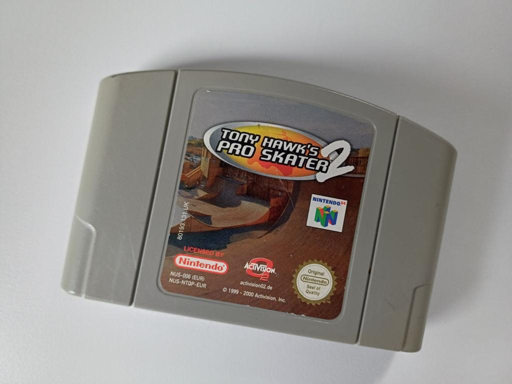 N64 Tony Hawk Pro Skater 2, Gebruikt, 1 speler, Ophalen of Verzenden, Vanaf 3 jaar