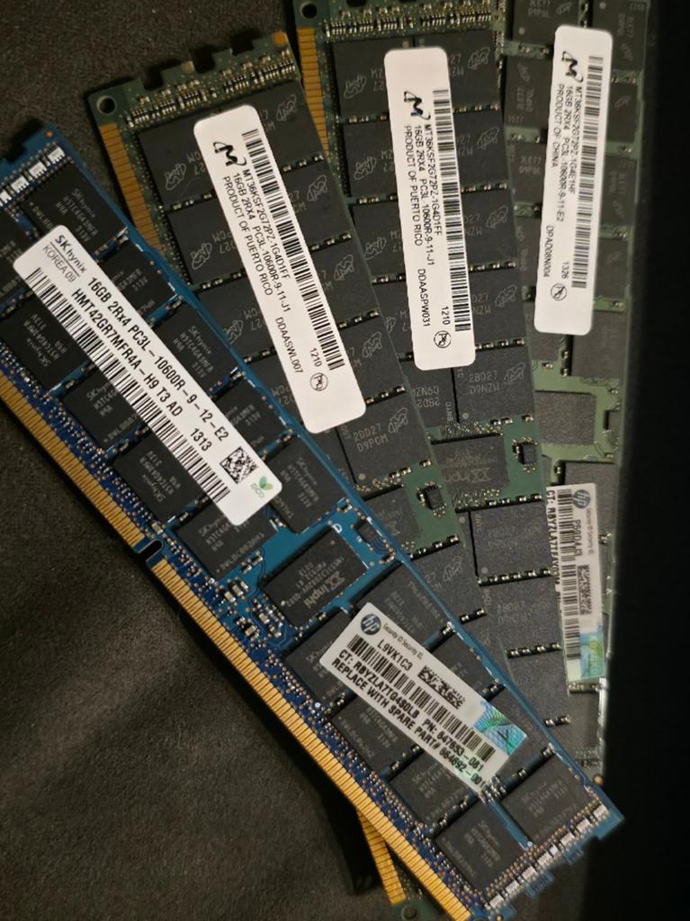 HPE 4x 16GB DDR3, Server, DDR3, Ophalen of Verzenden, Zo goed als nieuw