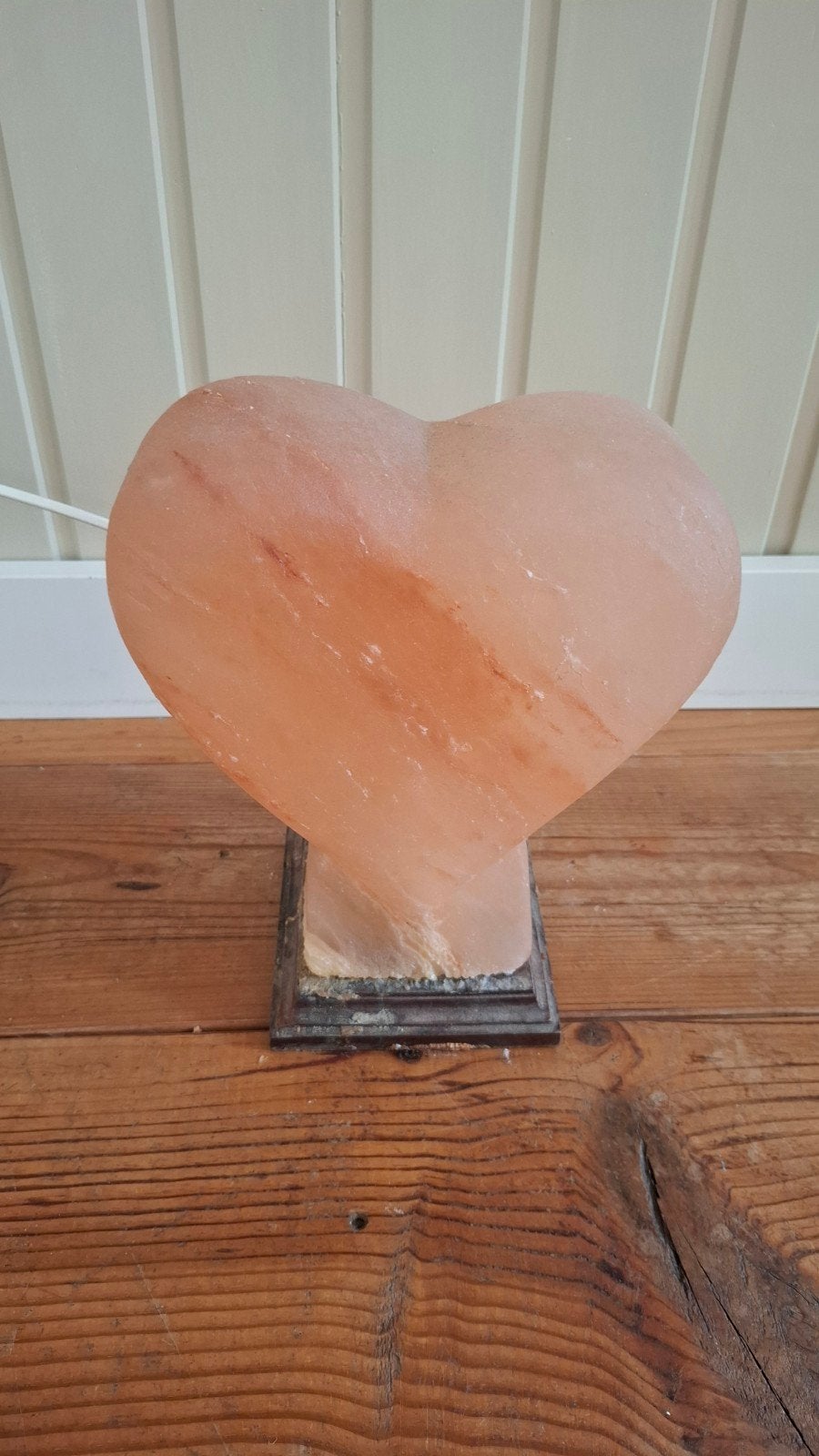 Grote zoutlamp hartvorm, Huis en Inrichting, Ophalen, Zoutlamp