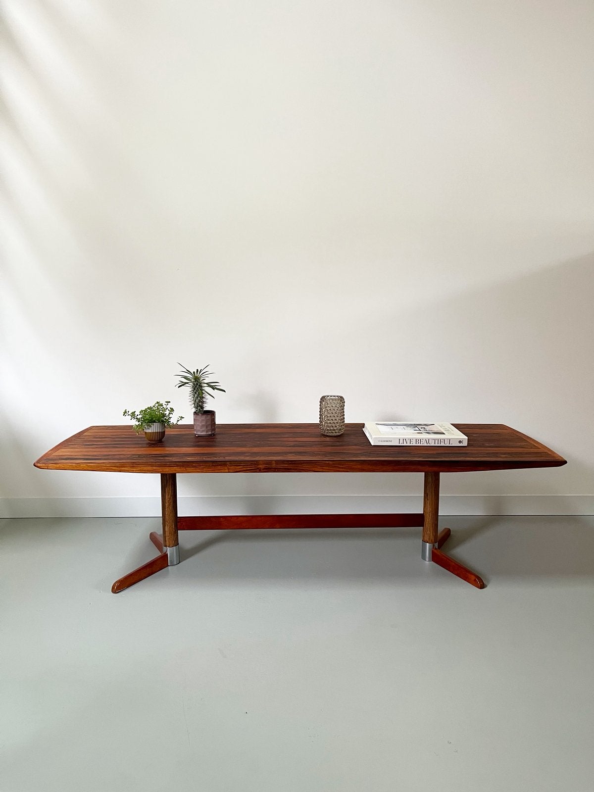 Vintage Rosewood palissander salontafel Topform, jaren 60, Gebruikt, 100 tot 150 cm, Onbekend, 50 tot 100 cm