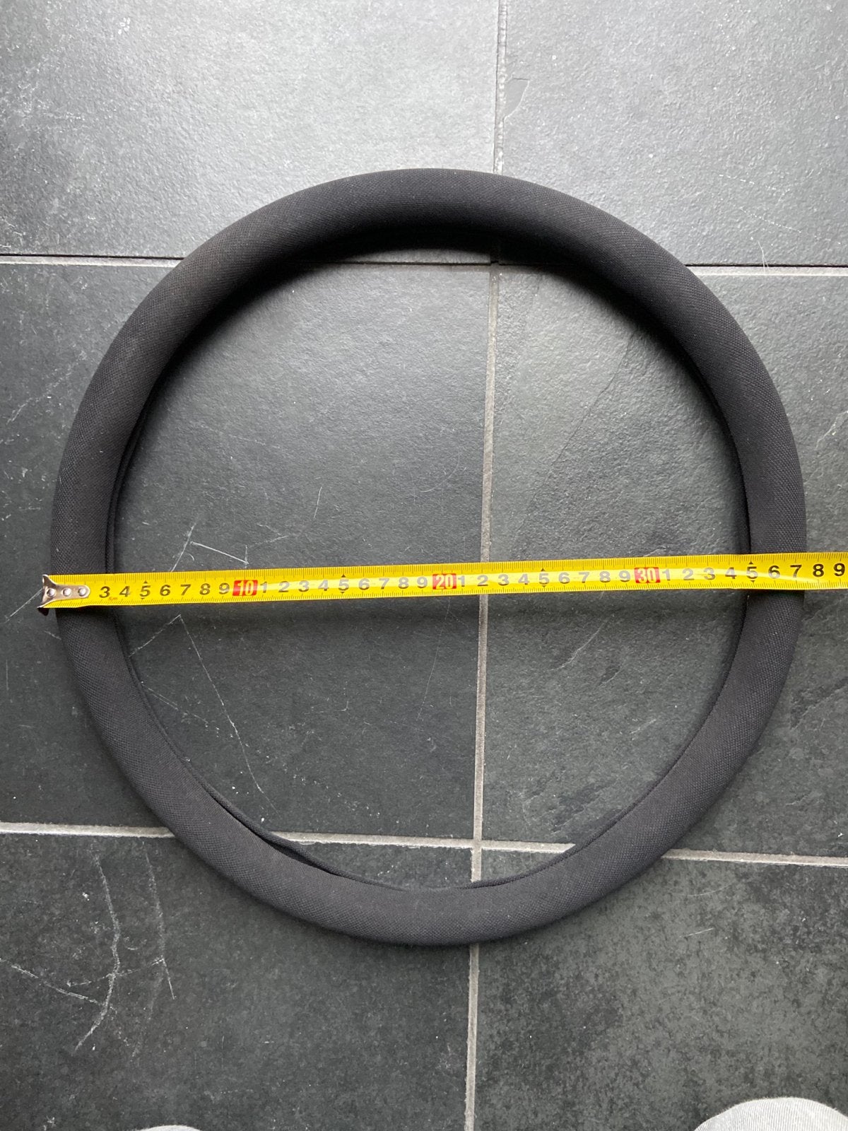 Zwarte stuurhoes, 38 cm diameter, Ophalen of Verzenden, Zo goed als nieuw