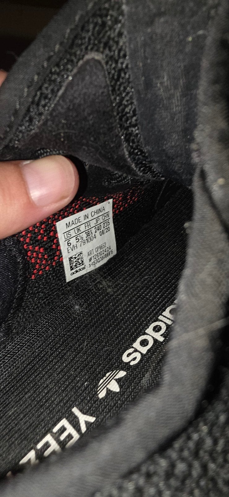 Adidas Yeezy SPLY-350 Zwart - Maat 38,5, Ophalen, Adidas, Zwart, Sneakers of Gympen