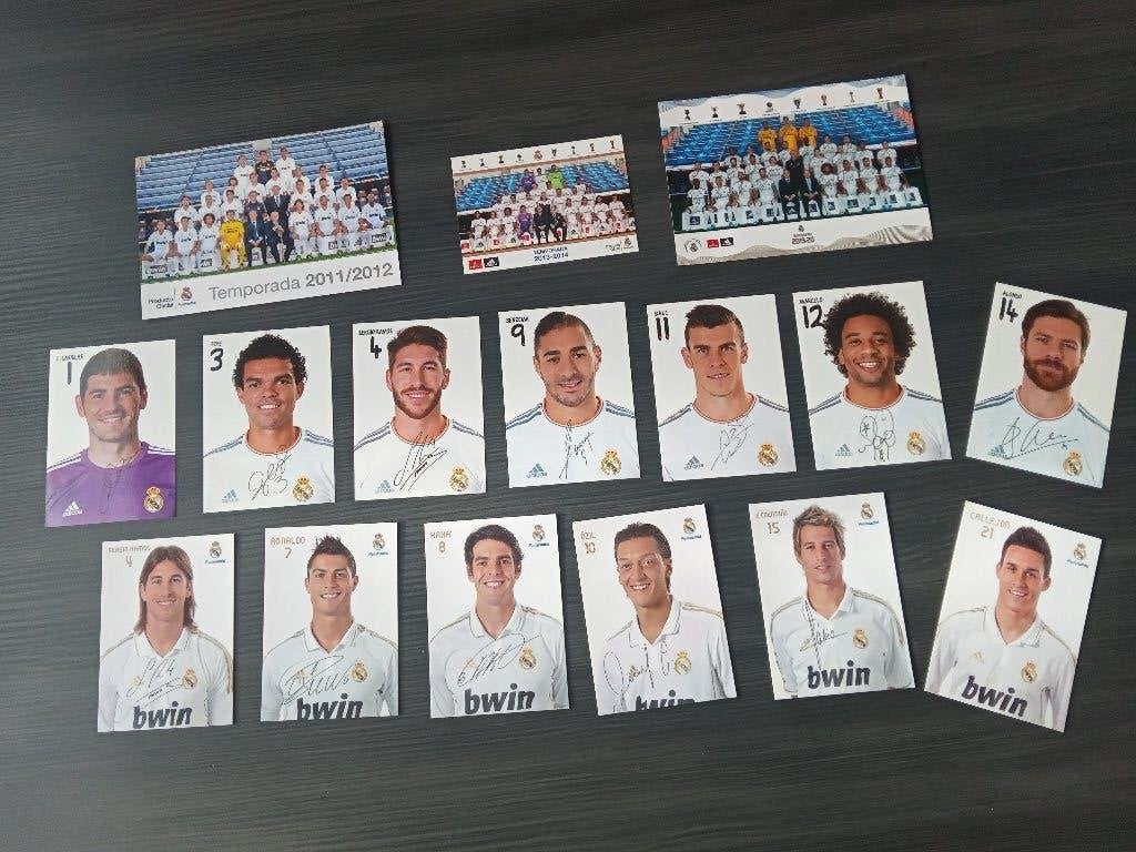 Gesigneerde 2011-2012 set spelerskaarten van Real Madrid, Ophalen of Verzenden, Nieuw, Buitenlandse clubs, Spelerskaart