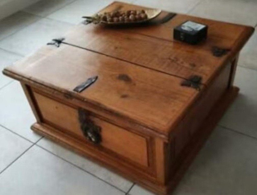 Mexicaanse grenen houten salontafel, Ophalen