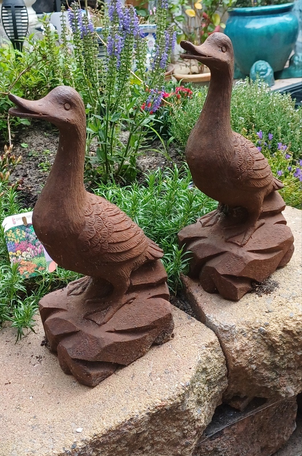 Ijzeren eenden, Tuin en Terras, Tuinbeelden, Ophalen, Metaal, Overige typen