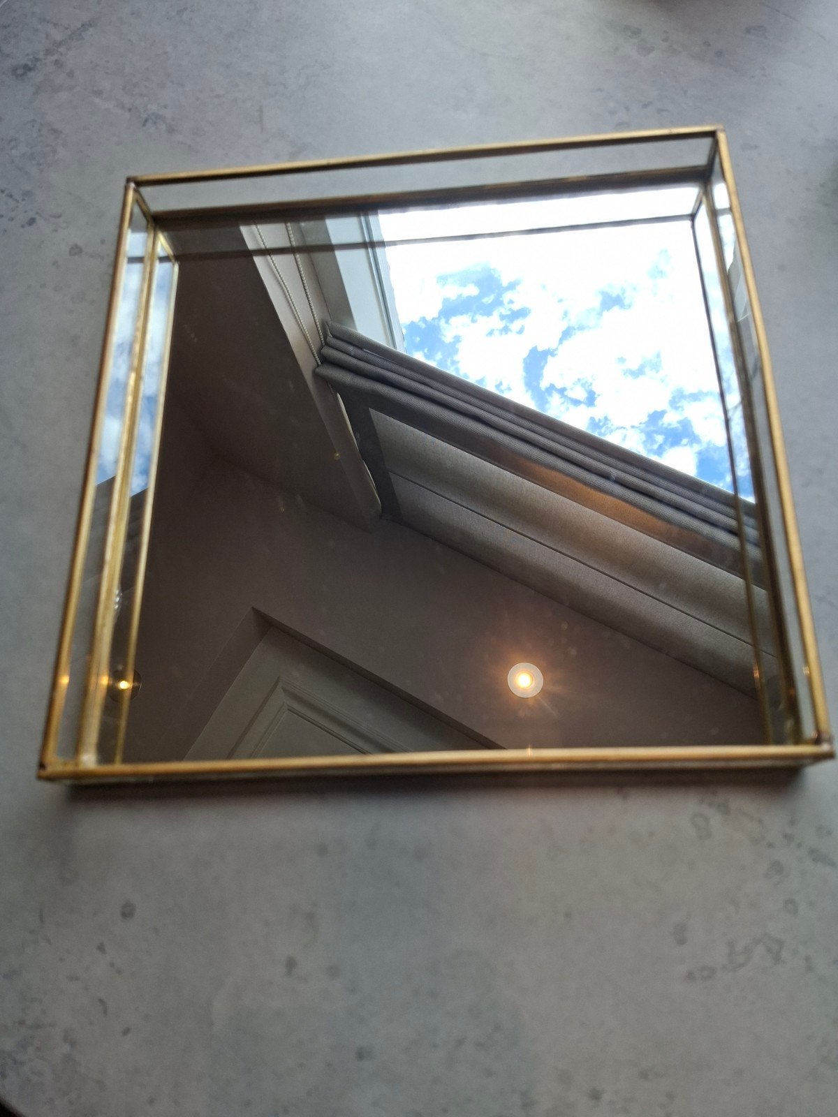 Gouden spiegel dienblad van H&M, Ophalen of Verzenden, Rechthoekig, Minder dan 50 cm, Minder dan 100 cm