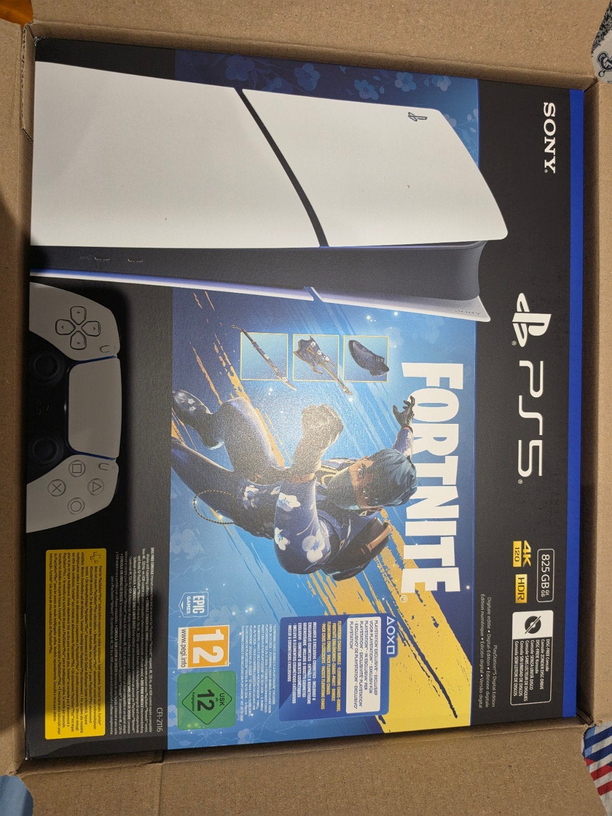 Sony PlayStation 5 Digital Edition Fortnite Bundel nieuw, Spelcomputers en Games, Online, Shooter, Nieuw, Ophalen of Verzenden