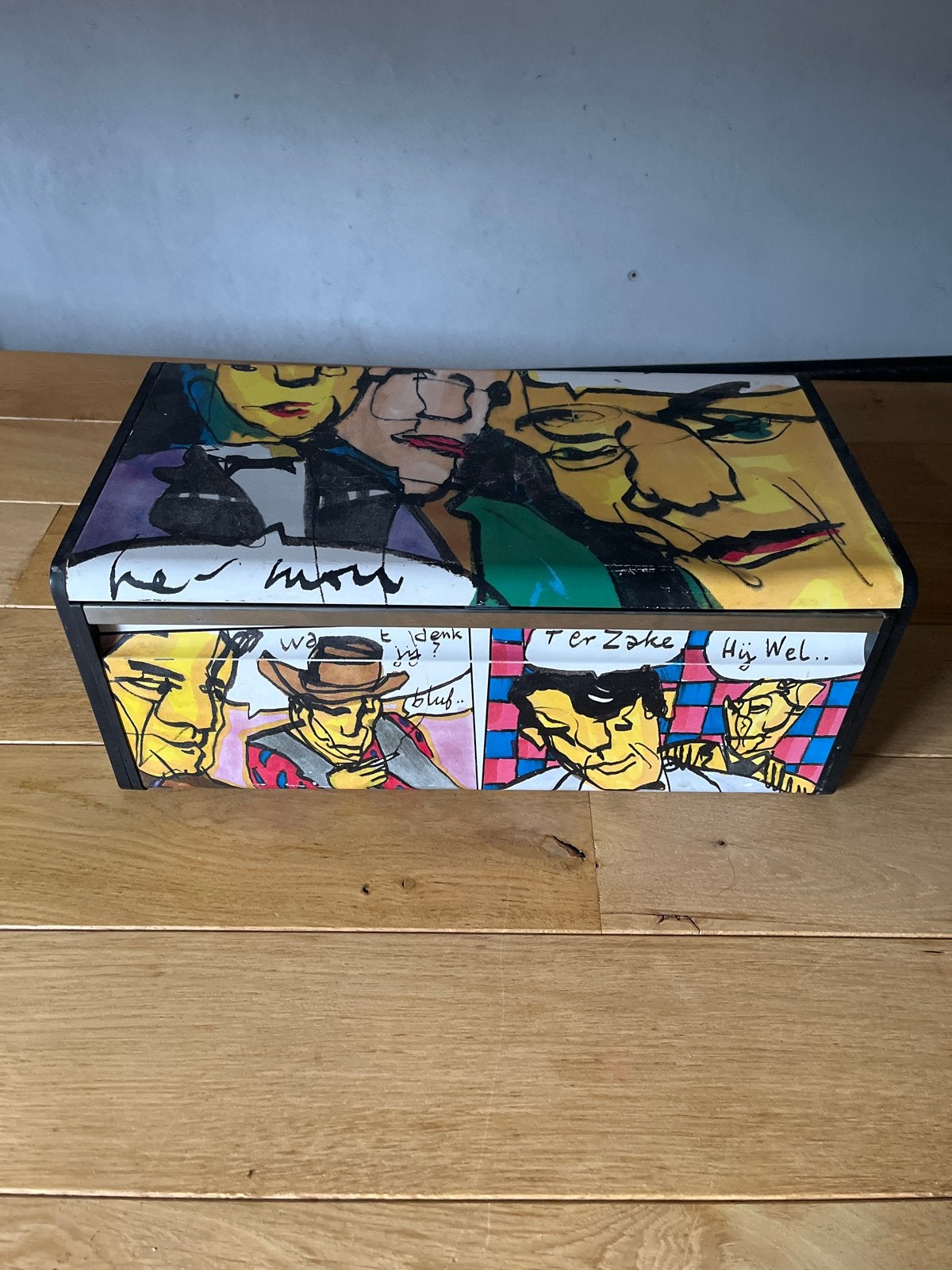 Brabantia Broodtrommel herman brood - Zo goed als nieu, Ophalen, Zo goed als nieuw, Metaal, Brabantia
