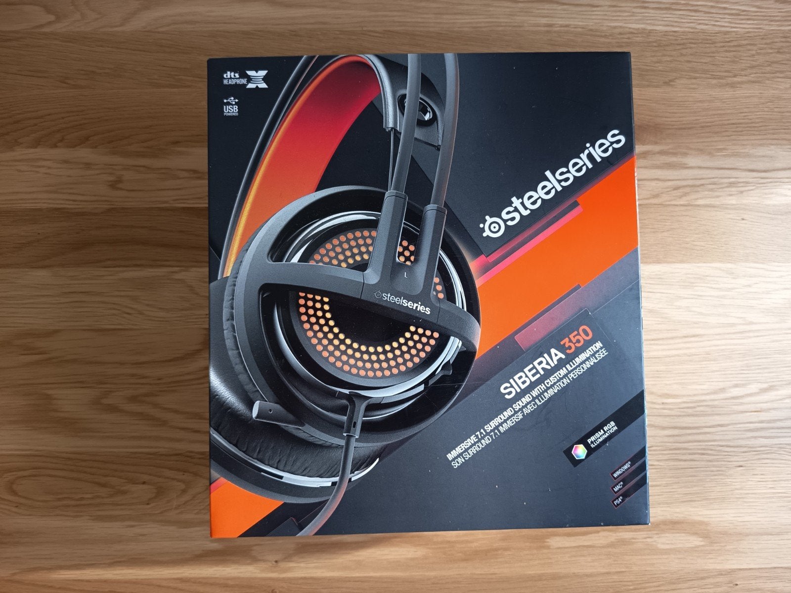 Steelseries Siberia 350 Gaming Headset (ZGAN) + gratis gamin, Gaming, Ophalen of Verzenden, Zo goed als nieuw, Microfoon