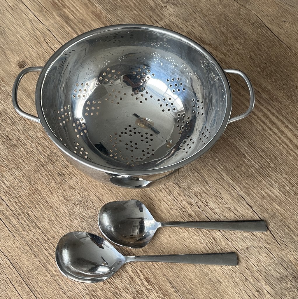 Diverse chromen keuken spullen, Huis en Inrichting, Keuken | Keukenbenodigdheden, Ophalen of Verzenden, Zo goed als nieuw, Metaal