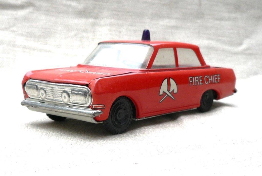 Opel rekord 1965 Fire chief, Ehri DDR 1/30, blik., Antiek en Kunst, Antiek | Speelgoed, Ophalen of Verzenden