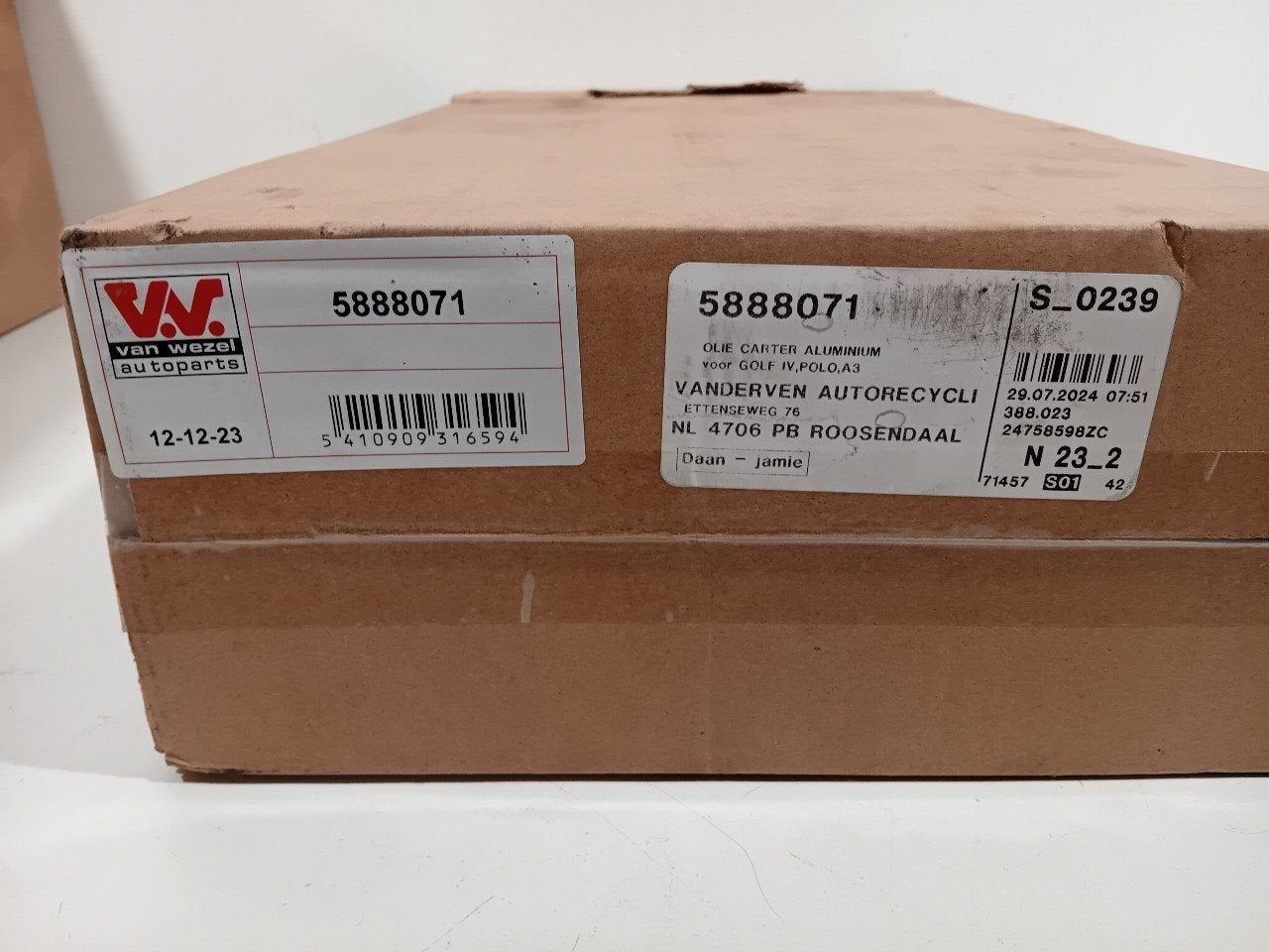Carterpan Audi A3, Onderdelen@venauto.nl, Van der Ven Autorecycling B.V., Gebruikt, Seat
