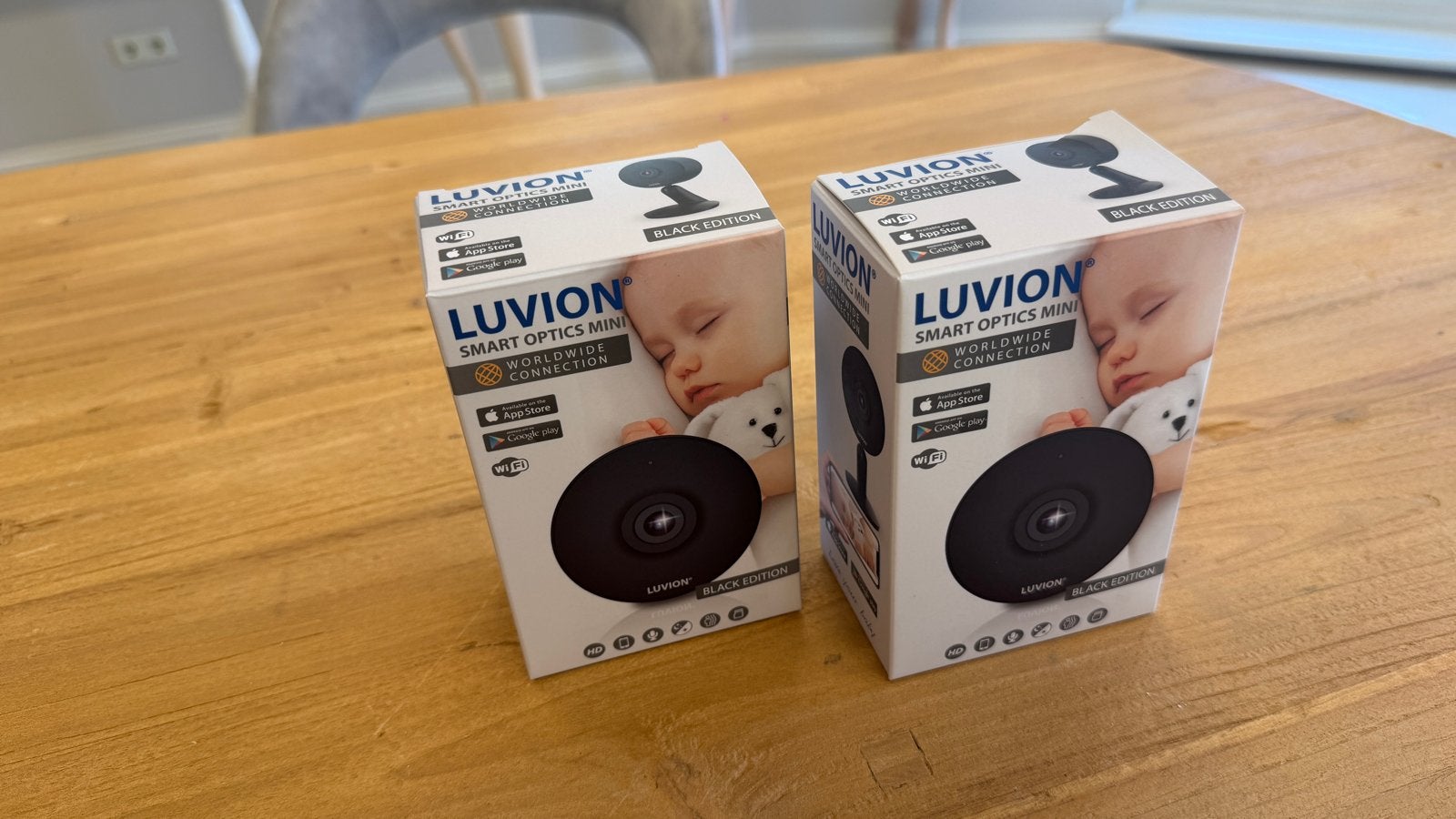 Luvion Smart Optics Mini Babyfoon - Zwart, Ophalen, Nieuw, 250 meter of meer, Camera