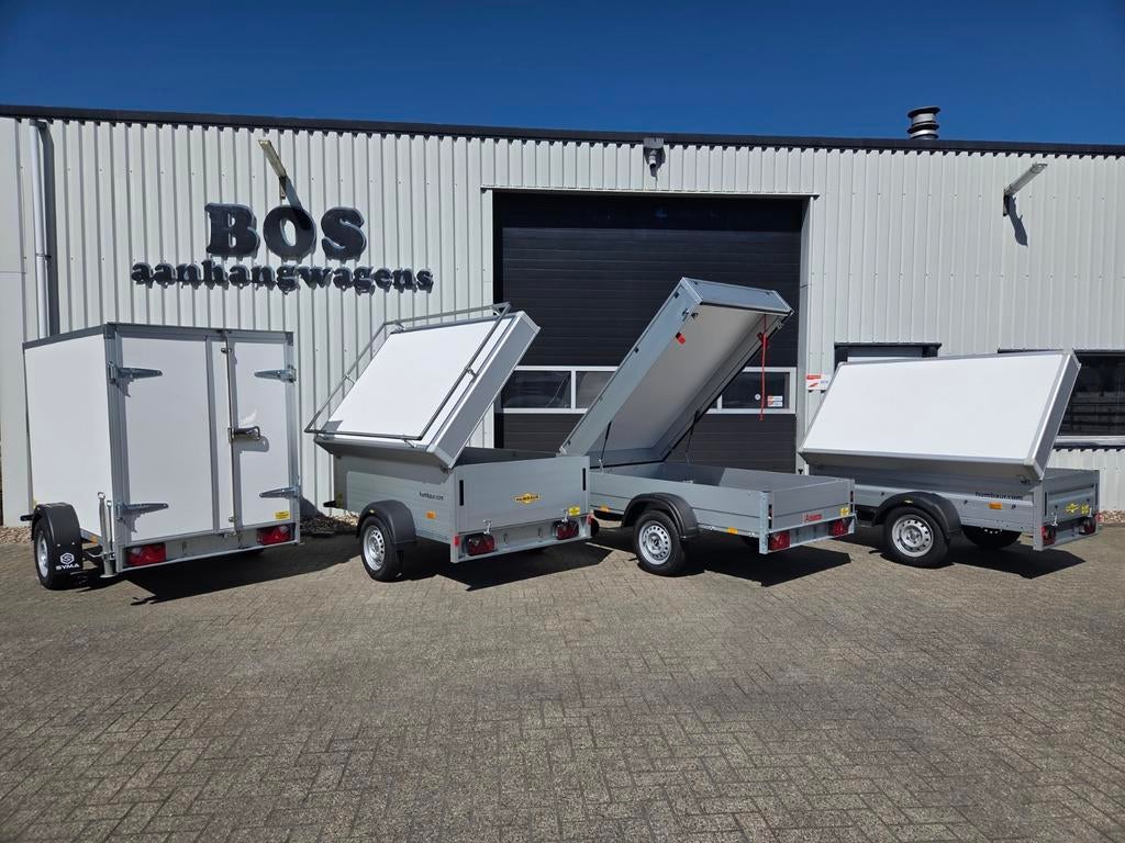 Te Huur:Bagagewagens en Gesloten wagens , 750kg ,B-Rijbewijs, Caravans en Kamperen, Verhuur