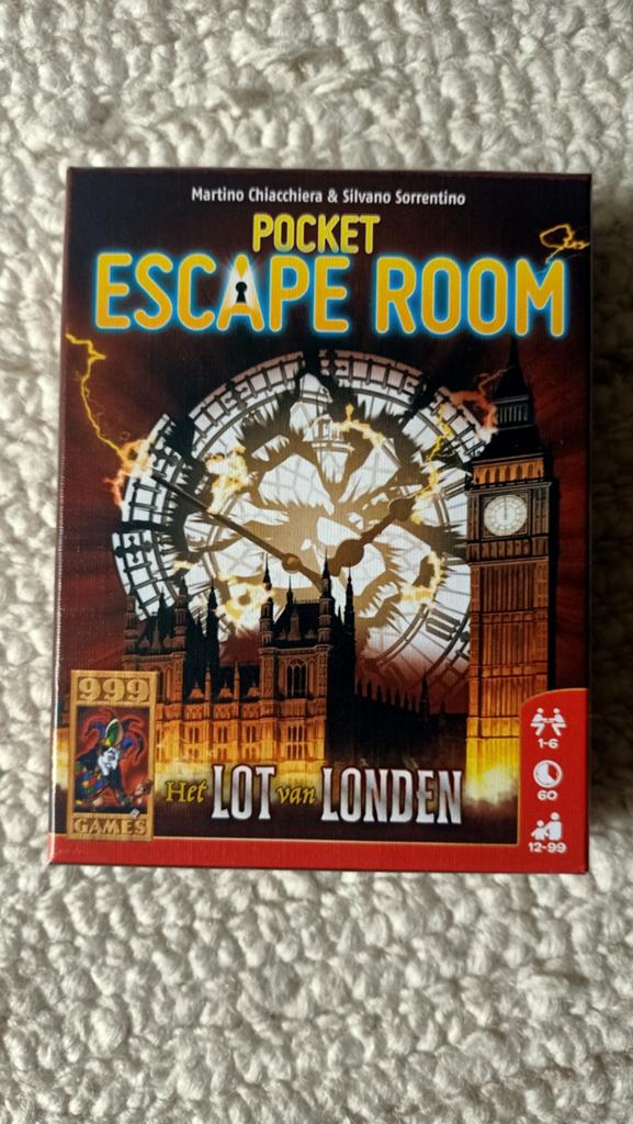 Pocket Escape Room Het Lot van Londen 999 Games, Ophalen of Verzenden