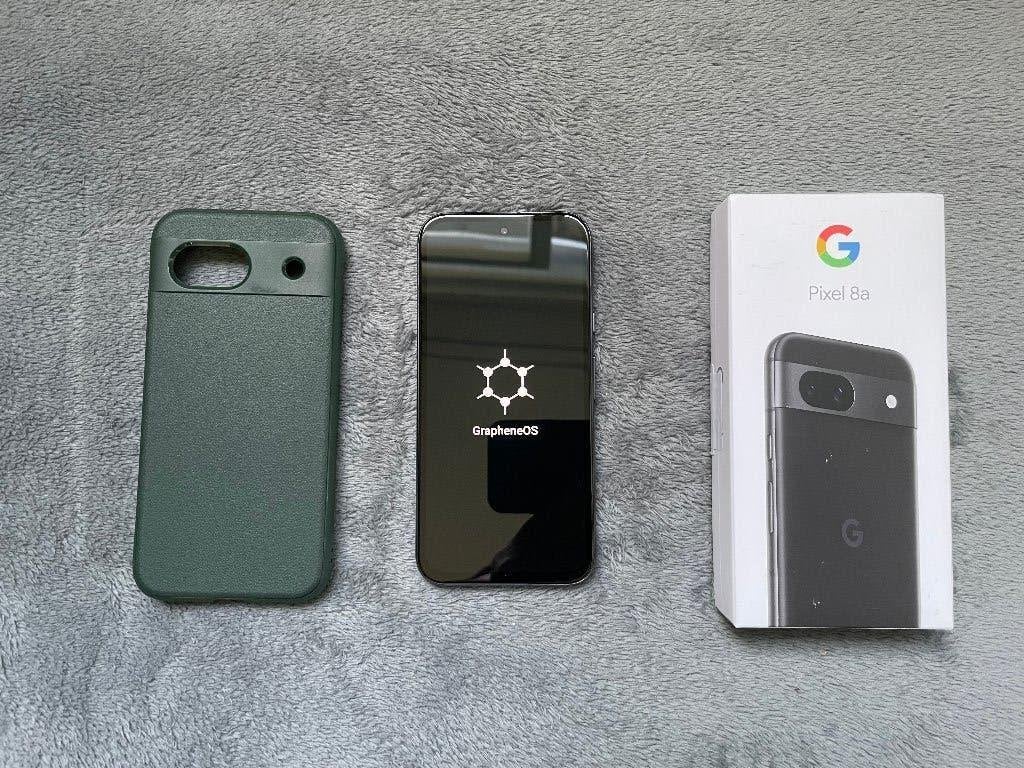 Google Pixel 8a met GrapheneOS 128Gb Obsidian, Ophalen of Verzenden, Zo goed als nieuw, Overige typen, Overige merken