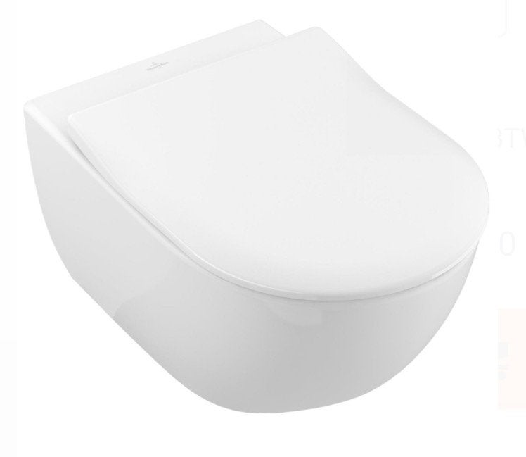 Villeroy & Boch Subway 2.0, White Alpin, SlimSeat softclose, Ophalen, Nieuw, Toilet