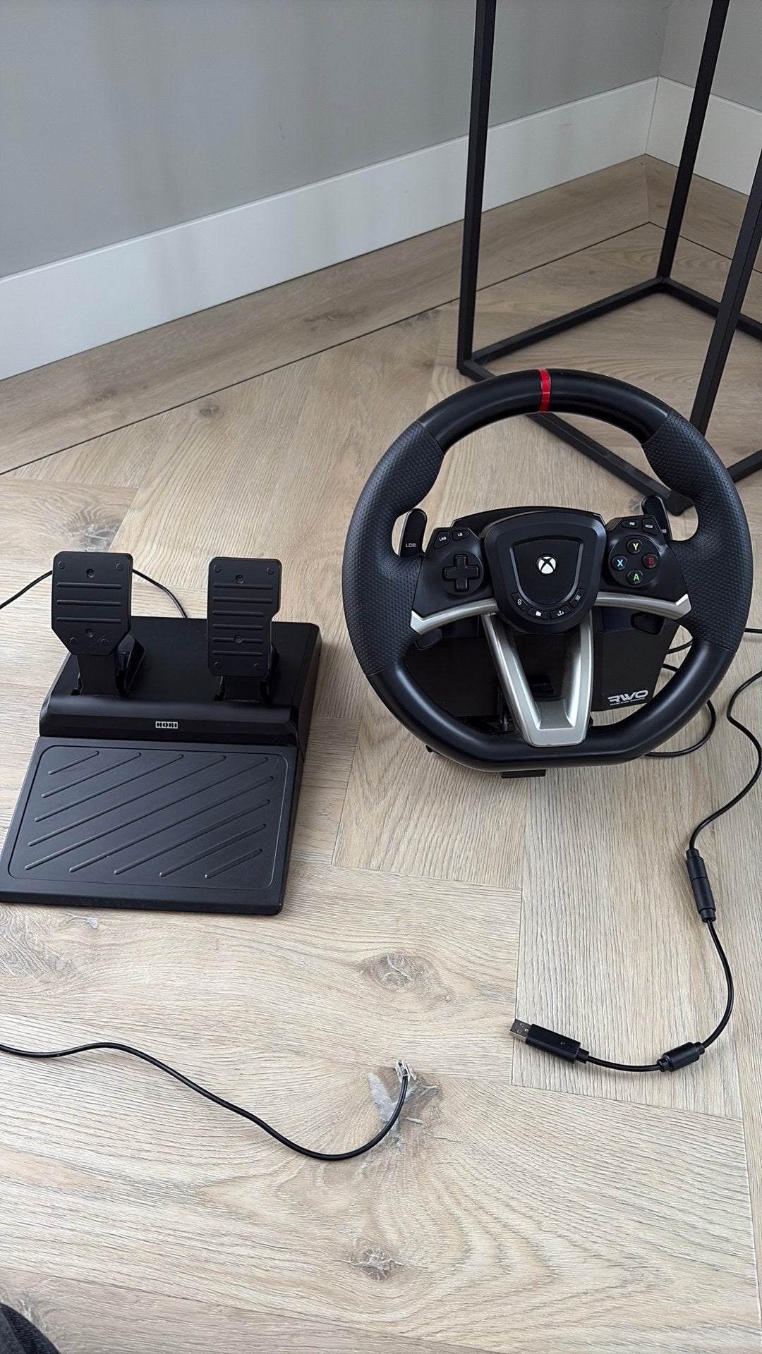 Xbox Hori Overdrive racing stuur, Ophalen, Gebruikt, Stuurtje of Sportattribuut, Xbox Original