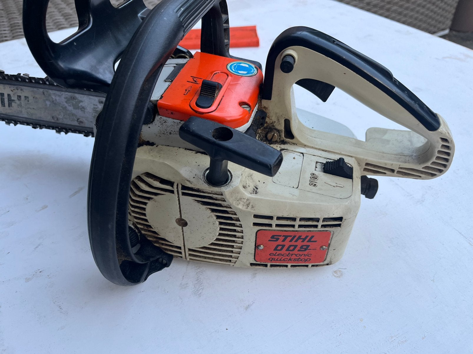 Stihl kettingzaag, Ophalen, Gebruikt