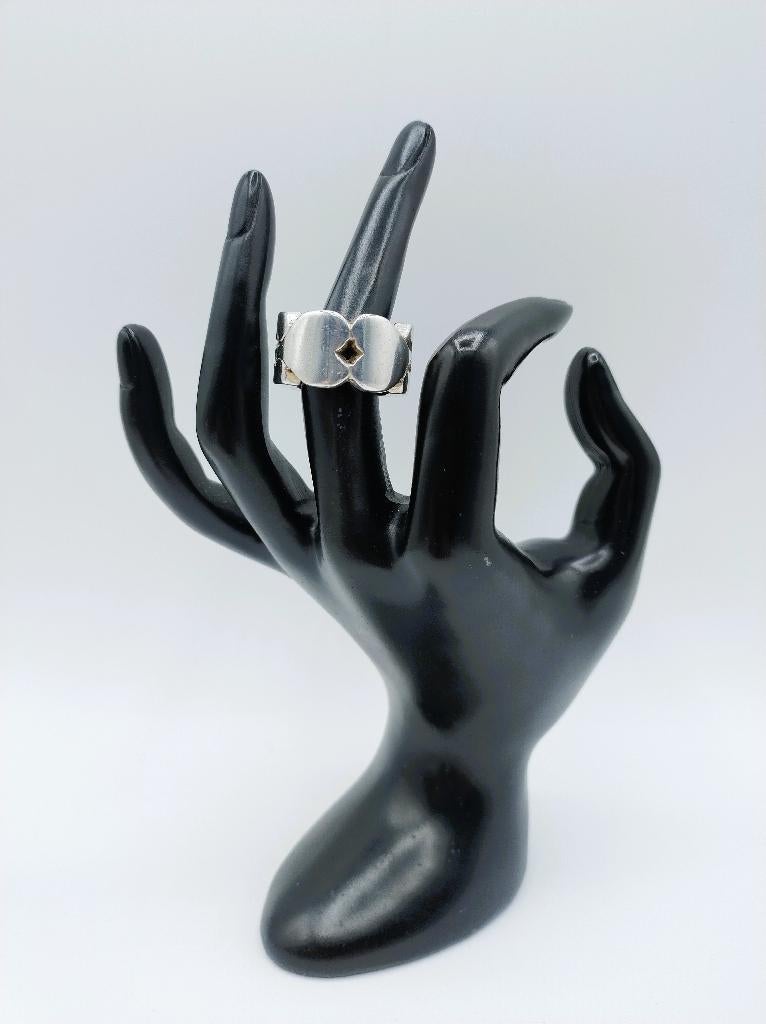 Zware en robuuste zilveren OTAZU ring, 19 mm, Gebruikt, Info@zilverwebsite.nl, Verzenden, 19 tot 20