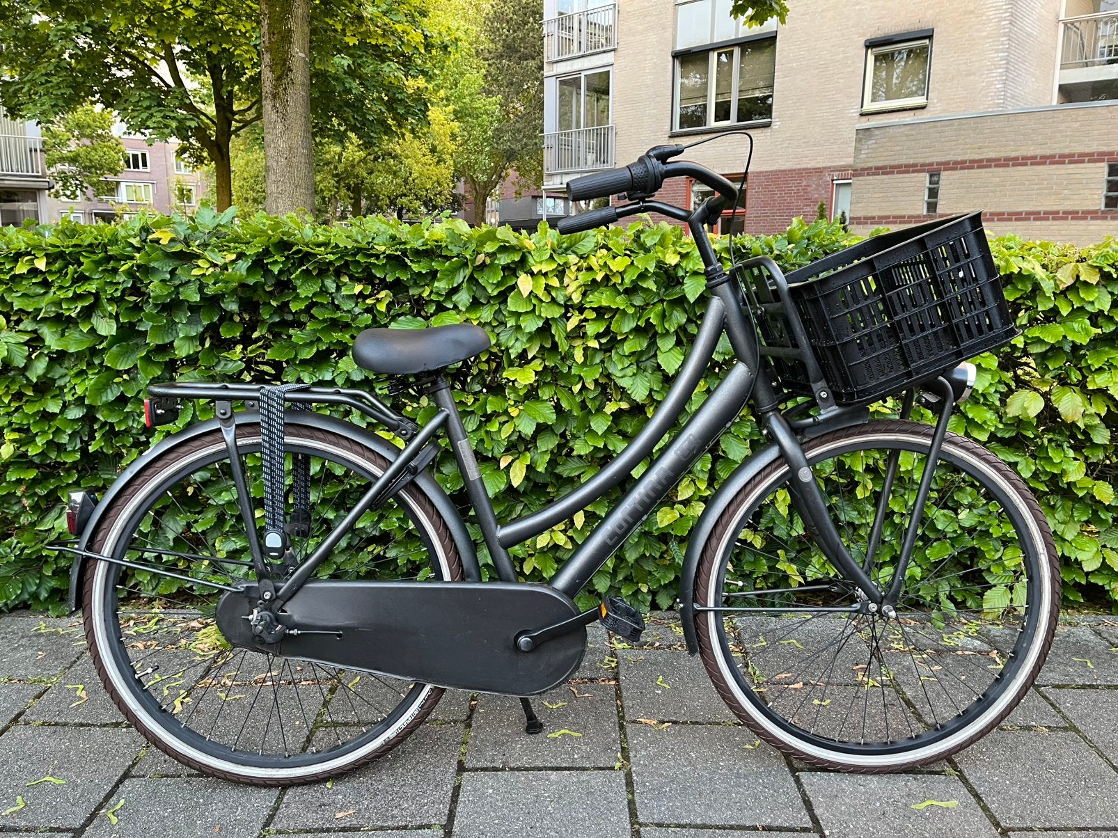 Stoere Cortina U4 meisjesfiets 26 inch 3 versn nexus krat, Terugtraprem, Versnellingen, Zo goed als nieuw, Ophalen