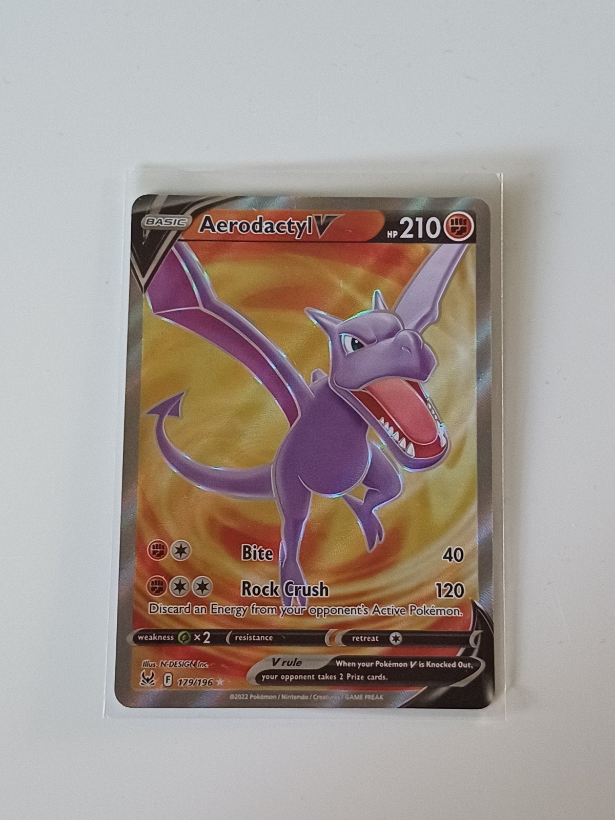 Aerodactyl V #179 (Lost Origin) - NM, Verzenden, Zo goed als nieuw, Losse kaart, Foil