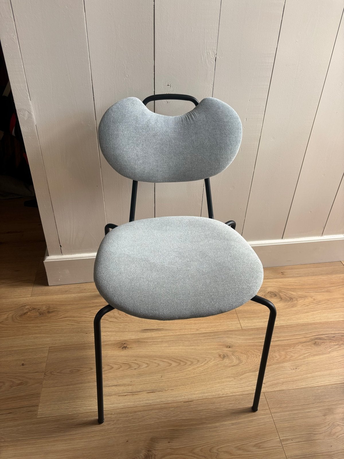4 Housecraft Living Eettafelstoelen - Lichtgroen/Zwart, Ophalen, Overige kleuren, Zo goed als nieuw, Vier