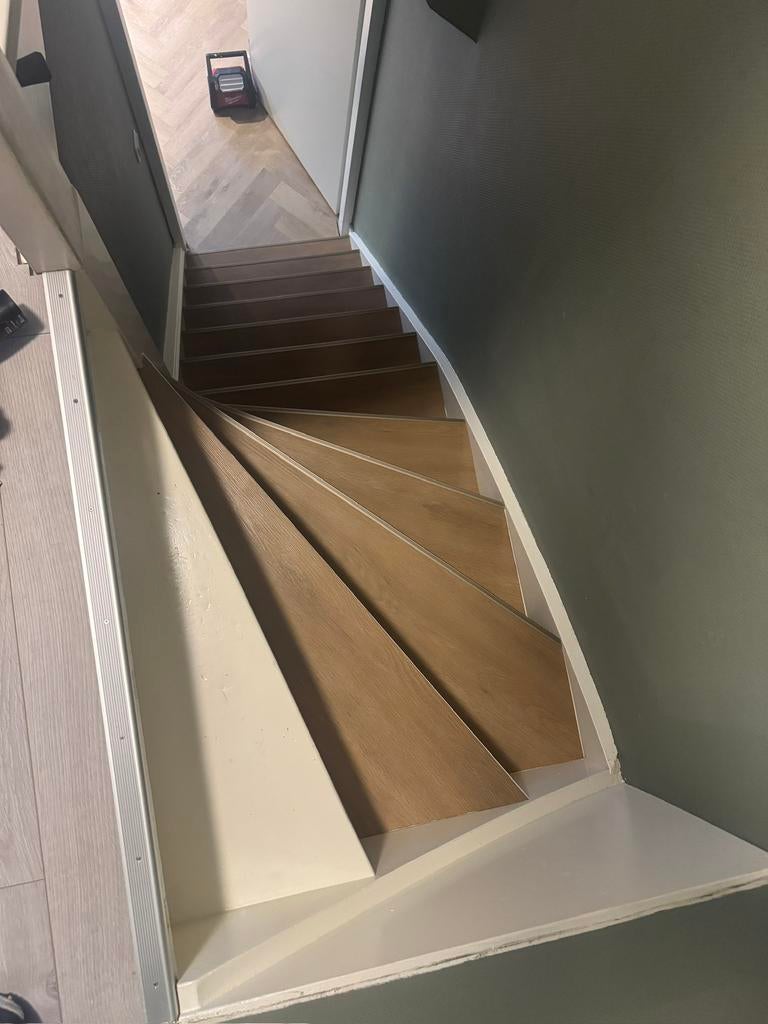 NIEUW PVC traptreden eiken look complete set voor 13 treden, Ophalen, Bruin, Overige typen, Nieuw