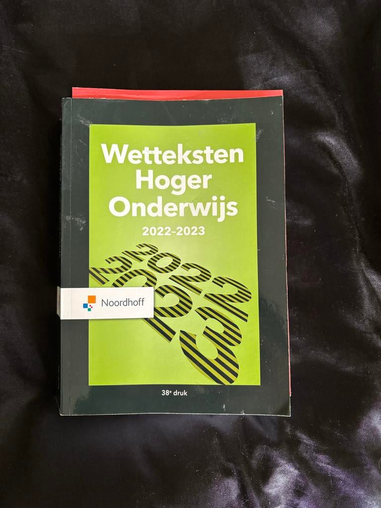 Wetteksten Hoger Onderwijs 2022-2023 - 38e druk, Boeken, Ophalen of Verzenden, Gamma, Zo goed als nieuw, HBO