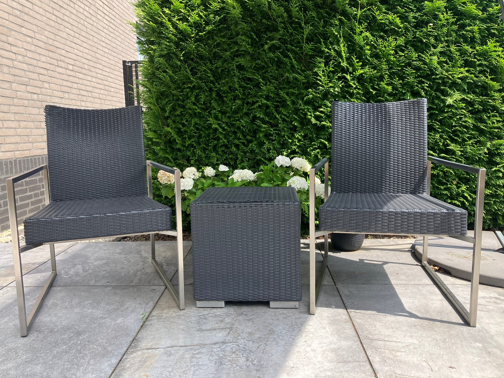 Tuinset / terrasstoelen, Ophalen, Gebruikt, Stapelbaar