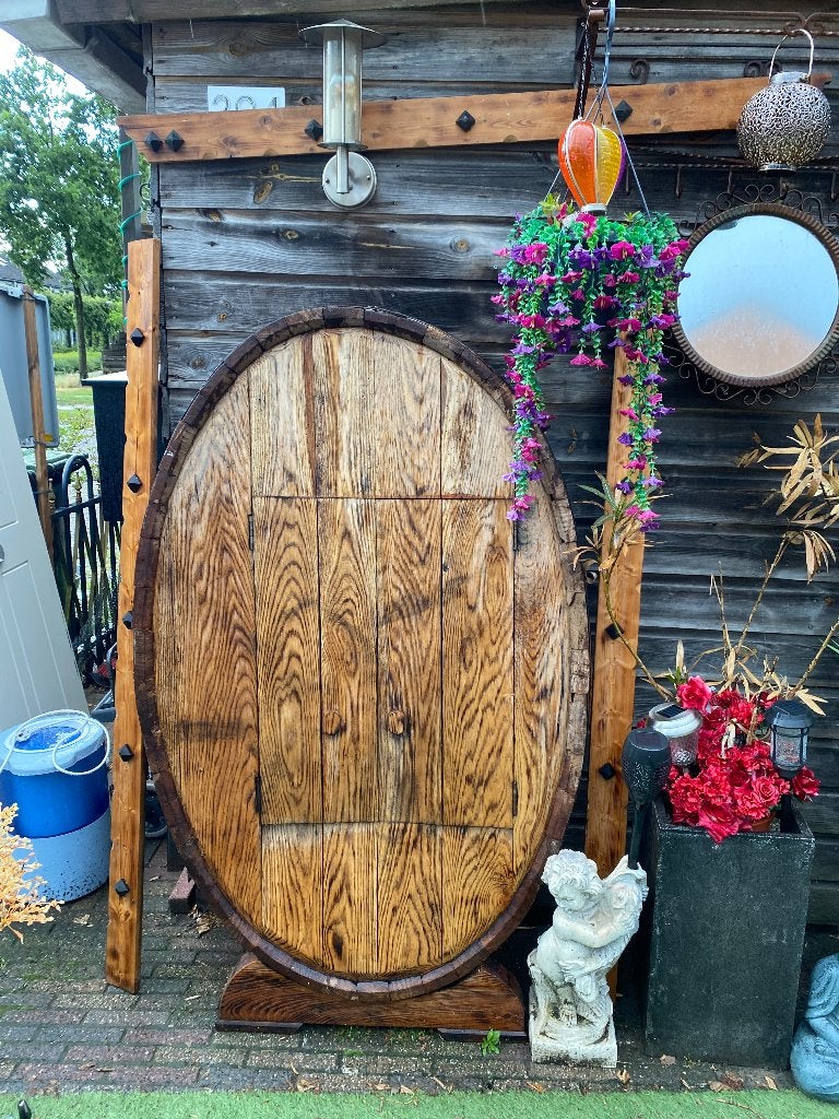 houten decoratie vat, Ophalen, Gebruikt, Hout, Wandbord of Wandpaneel
