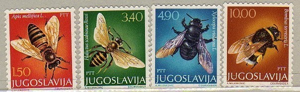 Set Honing Bijen voormalig Jugoslavië, Ophalen of Verzenden, Joegoslavië, Postfris