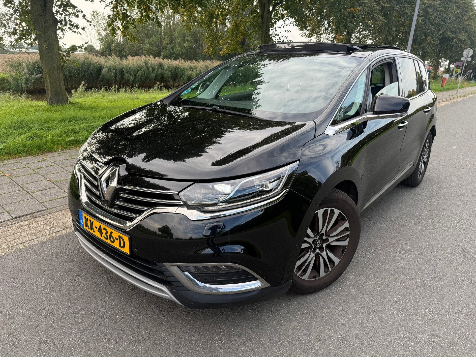 Renault Espace 1.6 dCi Dynamique 7p. LED/PANO/CLIMA/FULL OPT, Auto's, Gebruikt, 4 cilinders, 2000 kg, Zwart