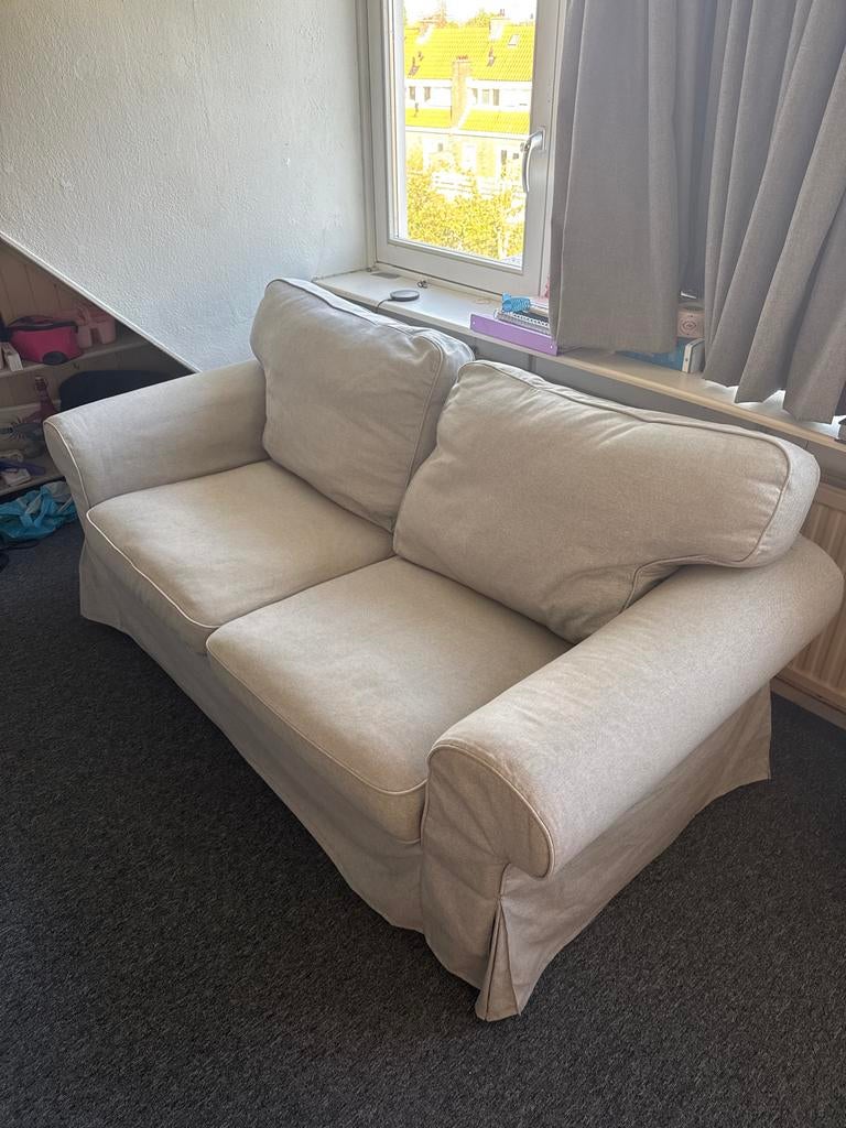IKEA Ektorp 2-zitsbank lichtgrijs, Ophalen, 150 tot 200 cm, Tweepersoons, 75 tot 100 cm