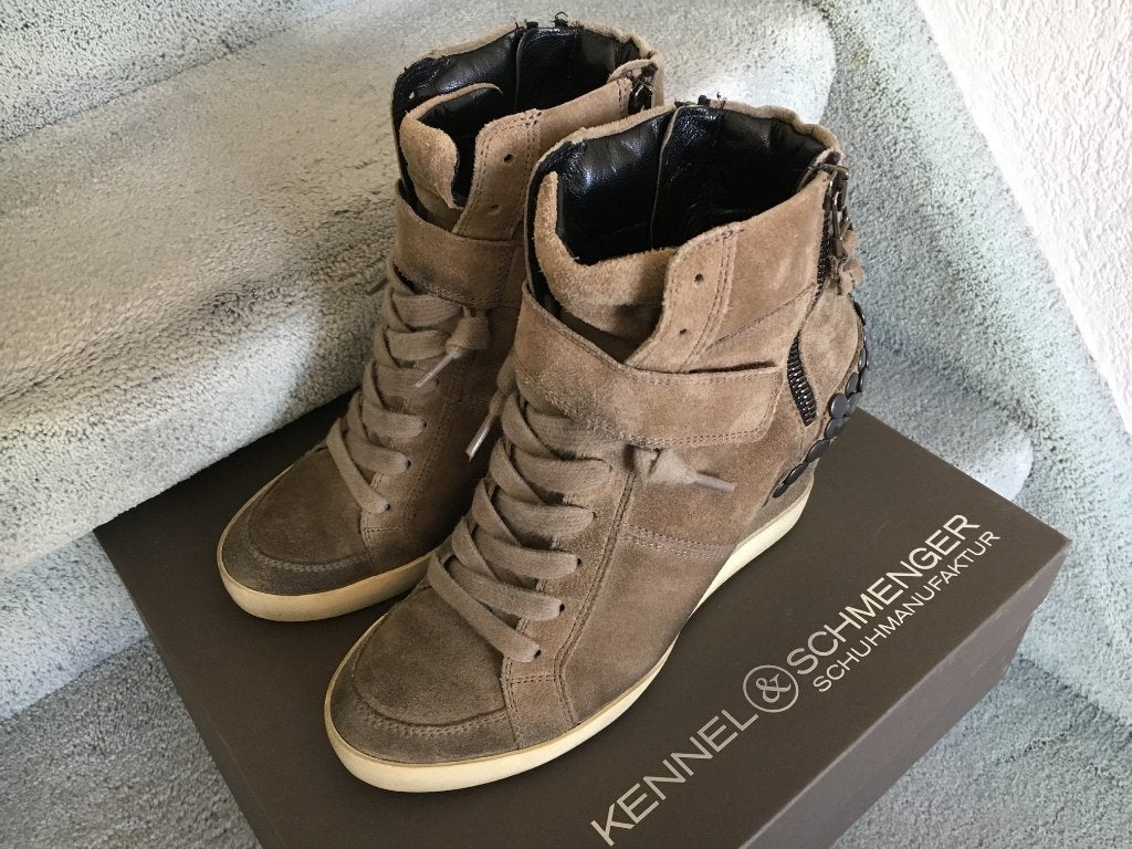 Kennel & Schmenger zgan suede schoenen, Schoenen met lage hakken, Bruin, Verzenden, Zo goed als nieuw