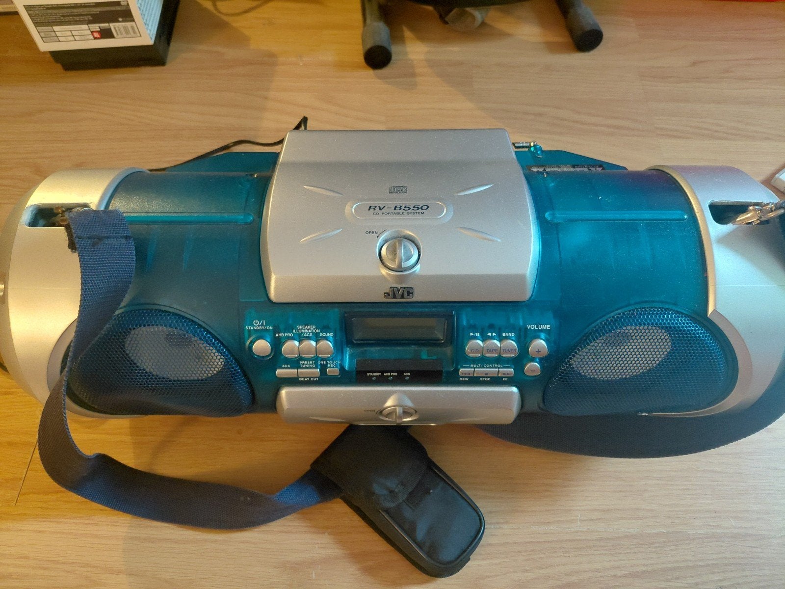 JVC RV-B550 Kaboom Boomblaster met werkende remote, Ophalen of Verzenden, JVC