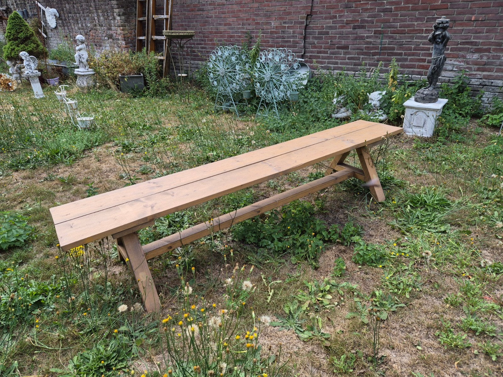 Showroommodel Tuinbank Steigerhout, Ophalen, Zo goed als nieuw, Hout