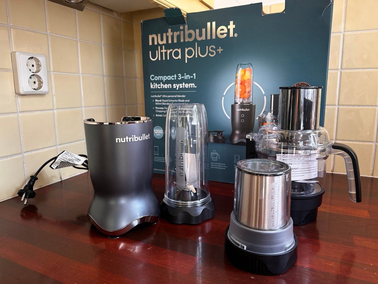Nutribullet Ultra Plus+ (NIEUW), Witgoed en Apparatuur, Keukenmixers, Ophalen of Verzenden, Zo goed als nieuw, 3 snelheden of meer