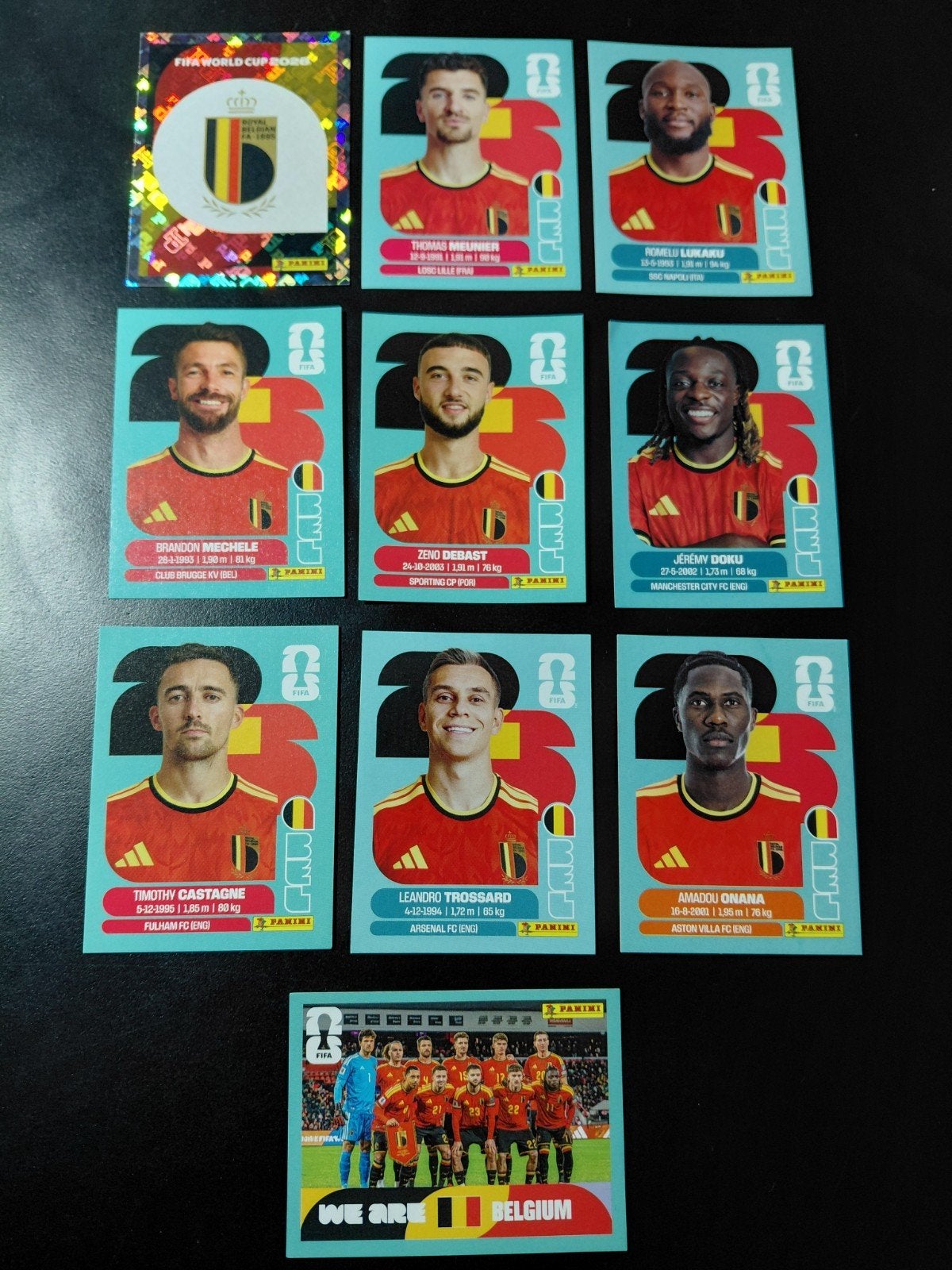 Belgie (panini wk 2026 stickers), Verzenden, Nieuw, Buitenlandse clubs, Poster, Plaatje of Sticker