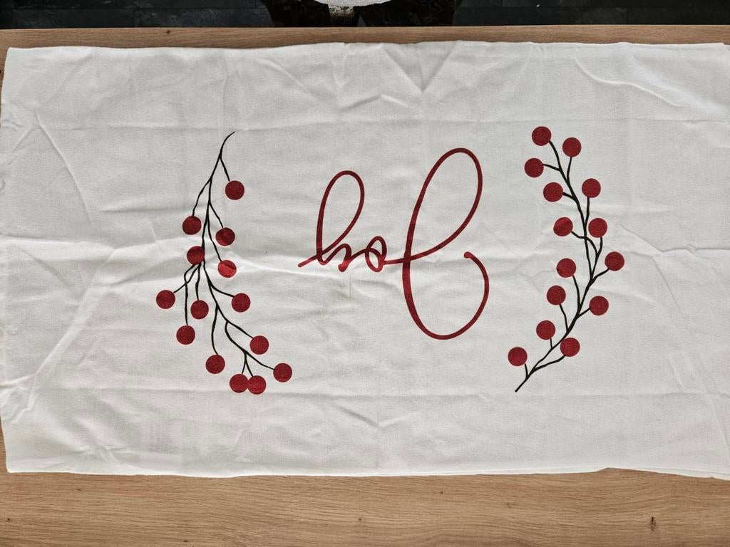 Westwing kussenhoes 80x40 cm met 'Joy' print, Huis en Inrichting, Woonaccessoires | Kussens, Ophalen of Verzenden, Nieuw, Wit