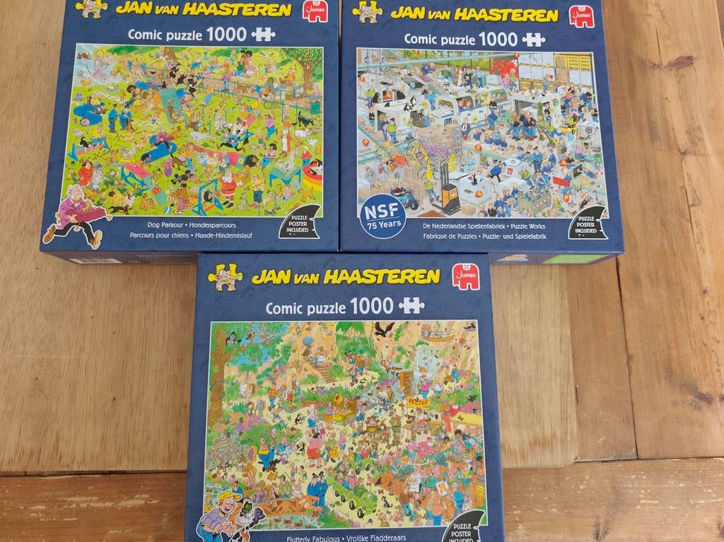 Diverse puzzels waaronder Jan van Haasteren., Ophalen, 500 t/m 1500 stukjes, Zo goed als nieuw