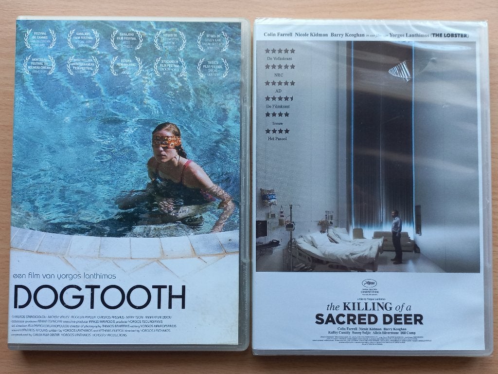 Dogtooth + Killing of a sacred deer - Yorgos Lanthimos 1koop, Vanaf 16 jaar, Verzenden, Zo goed als nieuw, Overige gebieden