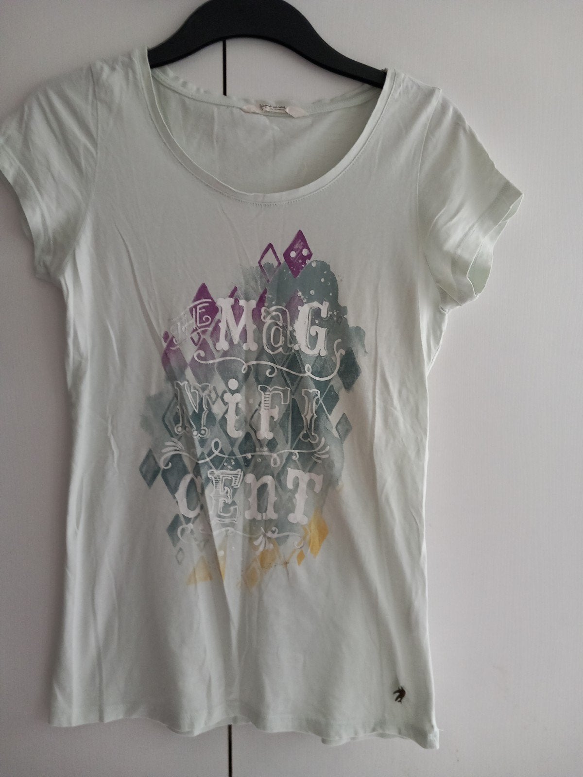 Bijna gratis T-shirt Revelation maat m zacht groen, Kleding | Dames, Maat 38/40 (M), Ophalen of Verzenden, Zo goed als nieuw, Korte mouw