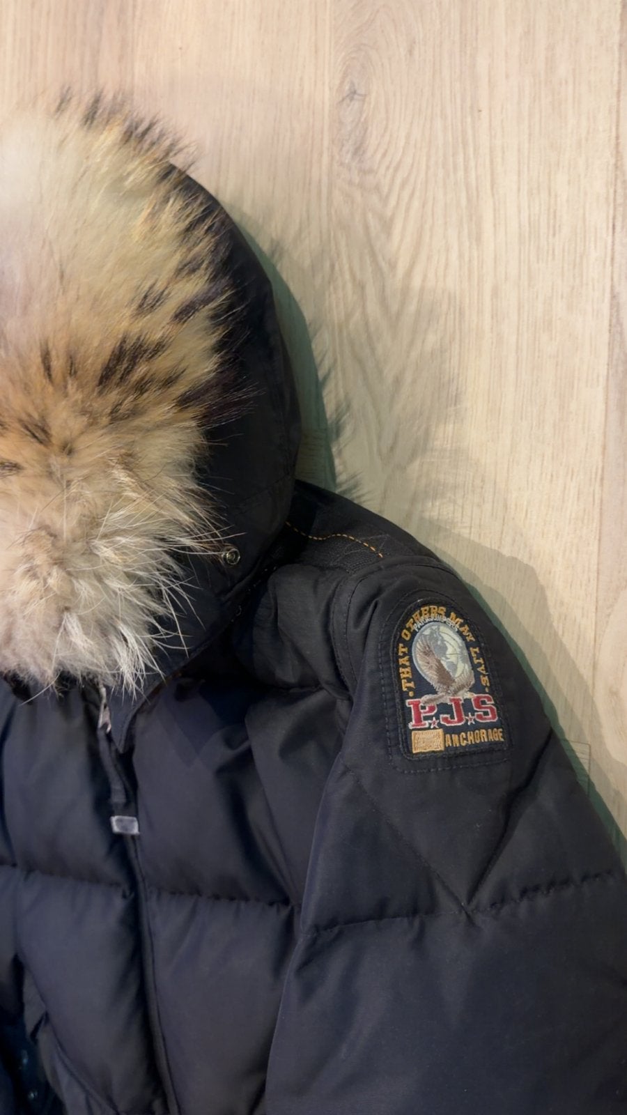 Lange Parajumpers jas, Ophalen of Verzenden, Gedragen, Maat 34 (XS) of kleiner, Zwart